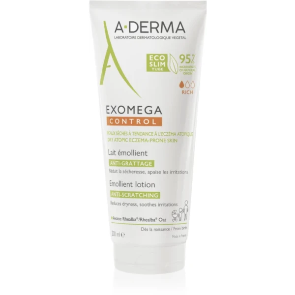 A-Derma Exomega Control Loção Emoliante Antiprurido 200ml